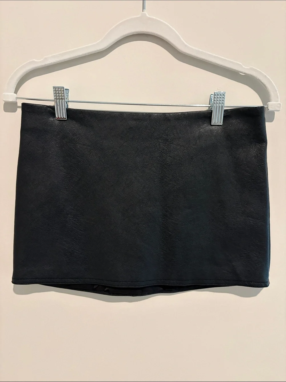 Urban Outfitters Black Faux-Leather Mini Skirt